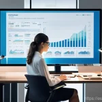 기업가치평가사 자격 시험 시험장 경험 - **Prompt:** A diverse financial analyst, dressed in smart business casual attire (such as a crisp bu...