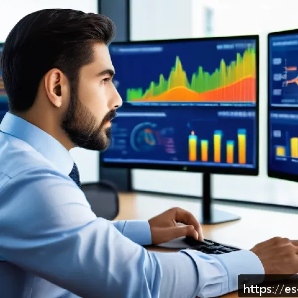 기업가치평가사 실습 자료 제공 - A professional business analyst in a modern office setting, intensely reviewing detailed financial s...