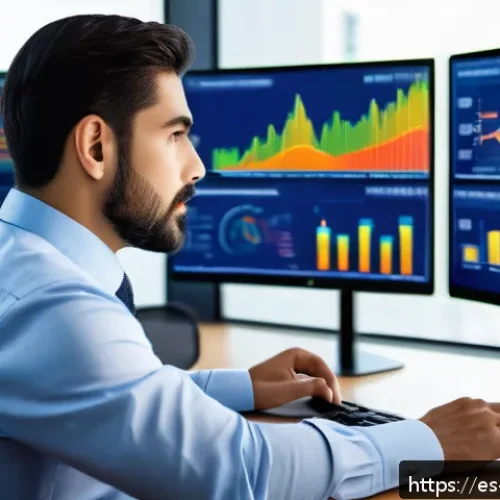 기업가치평가사 실습 자료 제공 - A professional business analyst in a modern office setting, intensely reviewing detailed financial s...